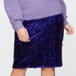 Sequin Column Skirt